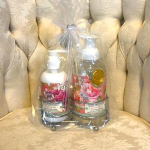 Blushing, peony, bathroom set